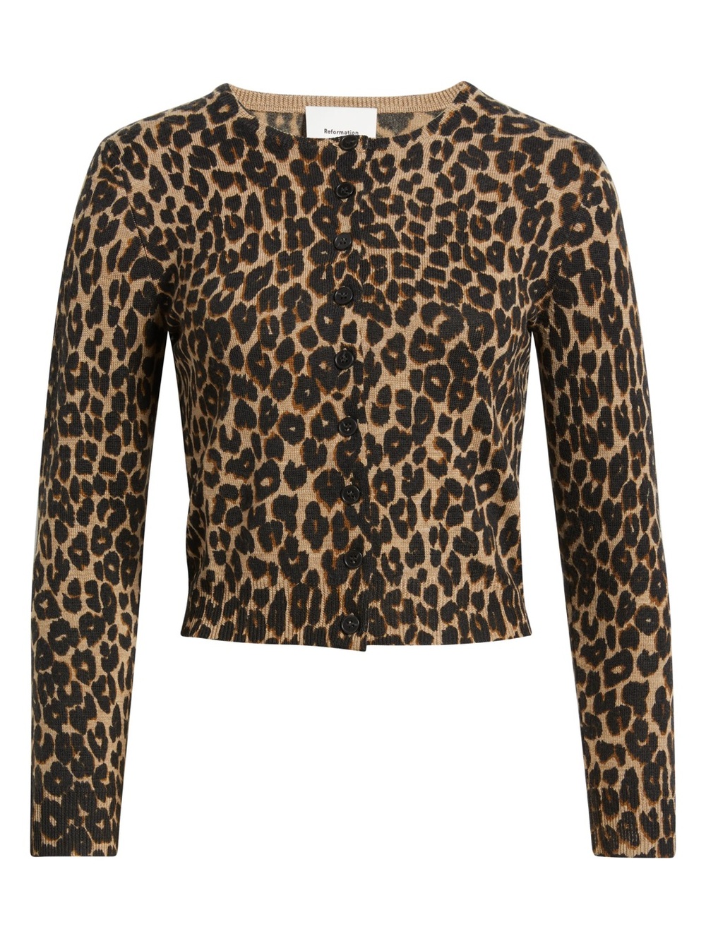 Reformation “Bernadette Print Merino Wool” XS